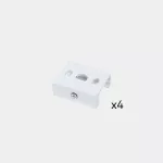 White accessory for direct mounting on false ceilings