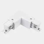White right “L” connector without frame