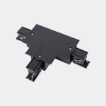 Black left “T” connector with frame