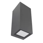 Surface-mounted wall light IP55 Afrodita GU10 GU10 2 x Max. 8W Urban grey 81lm