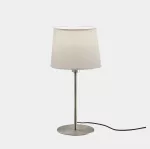 Table lamp Metrica E27 60 Satin nickel. Shade not included.