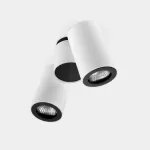 Surface-mounted ceiling light Pipe Double GU10 16W White 605lm