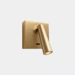 Reading lights Gamma Mix&Match Square LED 3.5W 2700K ON-OFF Matte gold 137lm