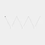 Pendant Attic Triple Conic Shape E27 3 x Max. 15W White 2748lm