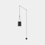 Surface-mounted wall light Attic Single Rectangular Shape E27 Max. 15W Black 768lm