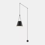 Surface-mounted wall light Attic Single Conic Shape E27 Max. 15W Black 916lm