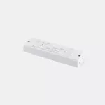 Radiofrequency receiver for LED strips and 12-48 VDC constant voltage products. 4 channels of 5 A. Master or Slave mode. Maximum synchronisation distance of 30 metres. 6 zones. Power supply required. 24 VDC