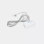 White suspended ceiling rose power outlet