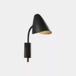 Surface-mounted wall light Organic E14 Max. 9W Black 771lm