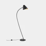 Floor lamp Organic E27 Max. 15W Black 771lm