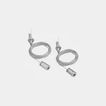 Steel cable + white suspended clip