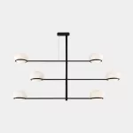Pendant Coco Chandelier E14 54W Black 3550lm