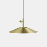 Surface-mounted wall light H LED 17W 2700K ON-OFF Matte gold 627lm