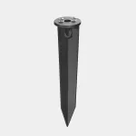 Floor mounting spike