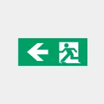 Left arrow pictogram