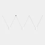Pendant Attic 3 bodies Conic Shape 2200mm E27 3 x Max. 15W White 2748lm