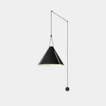 Surface-mounted wall light Super Attic E27 Max. 15W Black 916lm