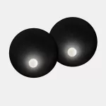 Surface-mounted wall light Trip Double ø460mm / ø460mm E14 2 x Max. 9W Black 414lm