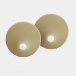 Surface-mounted wall light Trip Double ø460mm / ø460mm E14 2 x Max. 9W Matte gold 414lm