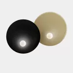 Surface-mounted wall light Trip Double ø460mm / ø460mm E14 2 x Max. 9W Black/Matt gold 414lm