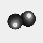 Surface-mounted wall light Trip Double ø300mm / ø300mm E14 2 x Max. 9W Black 414lm
