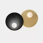 Surface-mounted wall light Trip Double ø300mm / ø300mm E14 2 x Max. 9W Matte gold 414lm