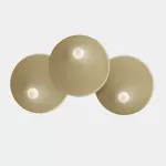 Surface-mounted wall light Trip Triple ø460mm / ø460mm / ø460mm E14 3 x Max. 9W Matte gold 621lm