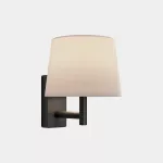 Surface-mounted wall light Metrica Shade E27 Max. 15W Black 791lm