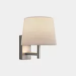Surface-mounted wall light Metrica Shade E27 Max. 15W Satin nickel 791lm