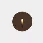 Recessed wall lighting IP66 Bat Round Lineal LED 2.2W 2700K Brown 10lm