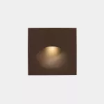 Recessed wall lighting IP66 Bat Square Oval LED 2.2W 4000K Brown 77lm