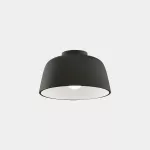Surface-mounted ceiling light Miso ø285mm E27 Max. 15W Black 422lm