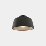 Surface-mounted ceiling light Miso ø285mm E27 Max. 15W Black 422lm