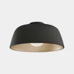 Surface-mounted ceiling light Miso ø433mm E27 Max. 15W Black 422lm