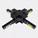 Black X joint for Recessed Track