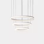 Pendant Circ Ø600 + Ø800 + Ø1000 LED 94W 3000K ON-OFF White 7136lm
