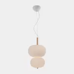Pendant Ilargi Doble Lamp LED 40.6W 2700K 1-10V Light wood 1833lm