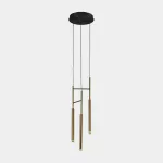Pendant Candle Triplex LED 11.5W 2700K PHASE CUT Brass 461lm