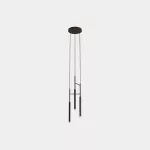 Pendant Candle Triplex LED 11.5W 2700K PHASE CUT Black 461lm