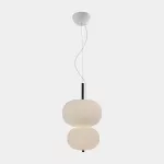 Pendant Ilargi Doble Lamp LED 40.6W 2700K DALI Madera Oscura 1833lm