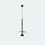 Pendant Alive Single with glass difusor LED 8.5W 2700K ON-OFF Black 454lm