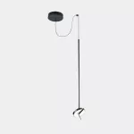 Pendant Invisible Single Fixed LED 10.5W 2700K PHASE CUT Black 534lm