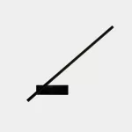 Surface-mounted wall light Tubs LED 14.1W 3000K 0-10V Black 471lm