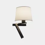 Surface-mounted wall light Hall Slim Screen Right LED E27 17.4W 2700K ON-OFF Black 150lm