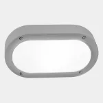 Surface-mounted wall light IP66 Basic Oval E27 Max. 15W Grey