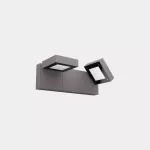 Surface-mounted wall light IP66 Modis Opal Double 430mm LED 26.4W SW 2700-3200-4000K DALI-2 Grey 1488lm