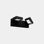 Surface-mounted wall light IP66 Modis Opal Double 430mm LED 26.4W SW 2700-3200-4000K DALI-2 Black 1488lm