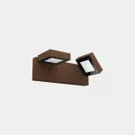 Surface-mounted wall light IP66 Modis Opal Double 430mm LED 26.4W SW 2700-3200-4000K ON-OFF Brown 1488lm