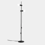Floor lamp Nude Double E27 2 x Max. 15W Black 3040lm