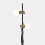 Floor lamp Nude Double E27 2 x Max. 15W Matte gold 3040lm